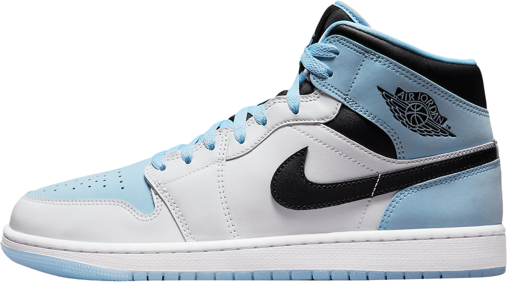 Air Jordan 1 Mid White Blue Black