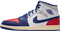 Air Jordan 1 Mid White / Deep Royal Blue