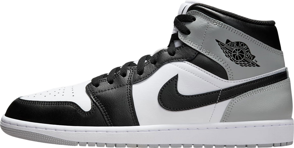 Air Jordan 1 Mid White / Light Smoke Grey