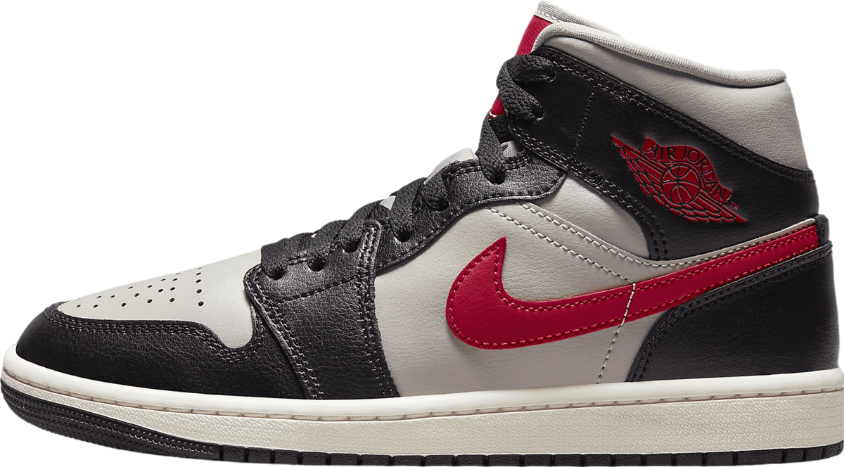 Air Jordan 1 Mid WMNS Black / College Grey / Gym Red