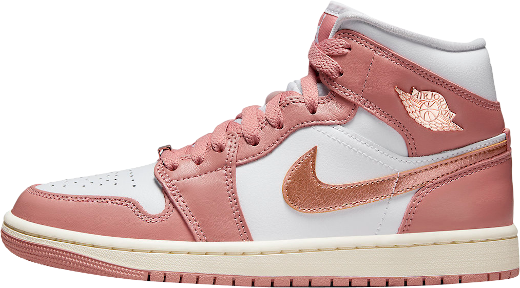 Air Jordan 1 Mid WMNS Red Stardust