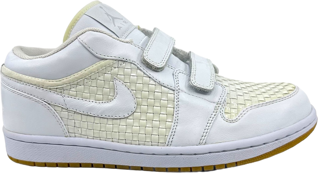 Air Jordan 1 Velcro Premr Low Platinum White / Mtlc Platinum