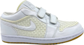 Air Jordan 1 Velcro Premr Low Platinum White / Mtlc Platinum