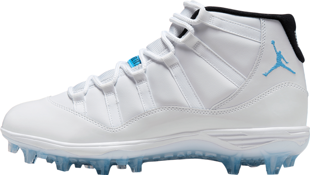 Air Jordan 11 Cleats White / Legend Blue
