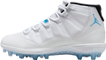Air Jordan 11 Cleats White / Legend Blue