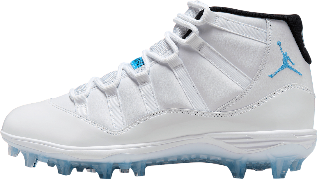 Air Jordan 11 Cleats White / Legend Blue