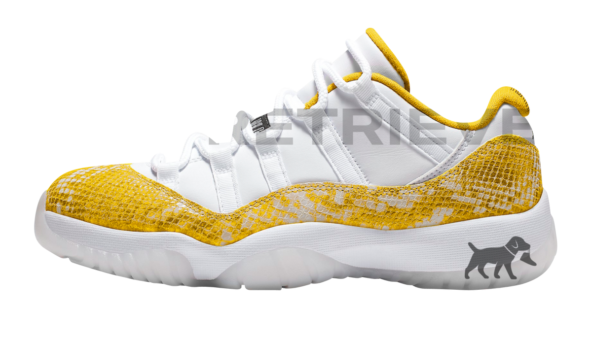 Air Jordan 11 Low WMNS Yellow Snakeskin
