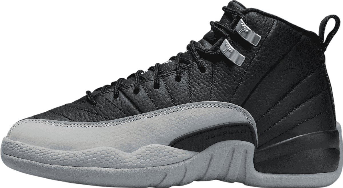 Air Jordan 12 GS Barons Black / Wolf Grey
