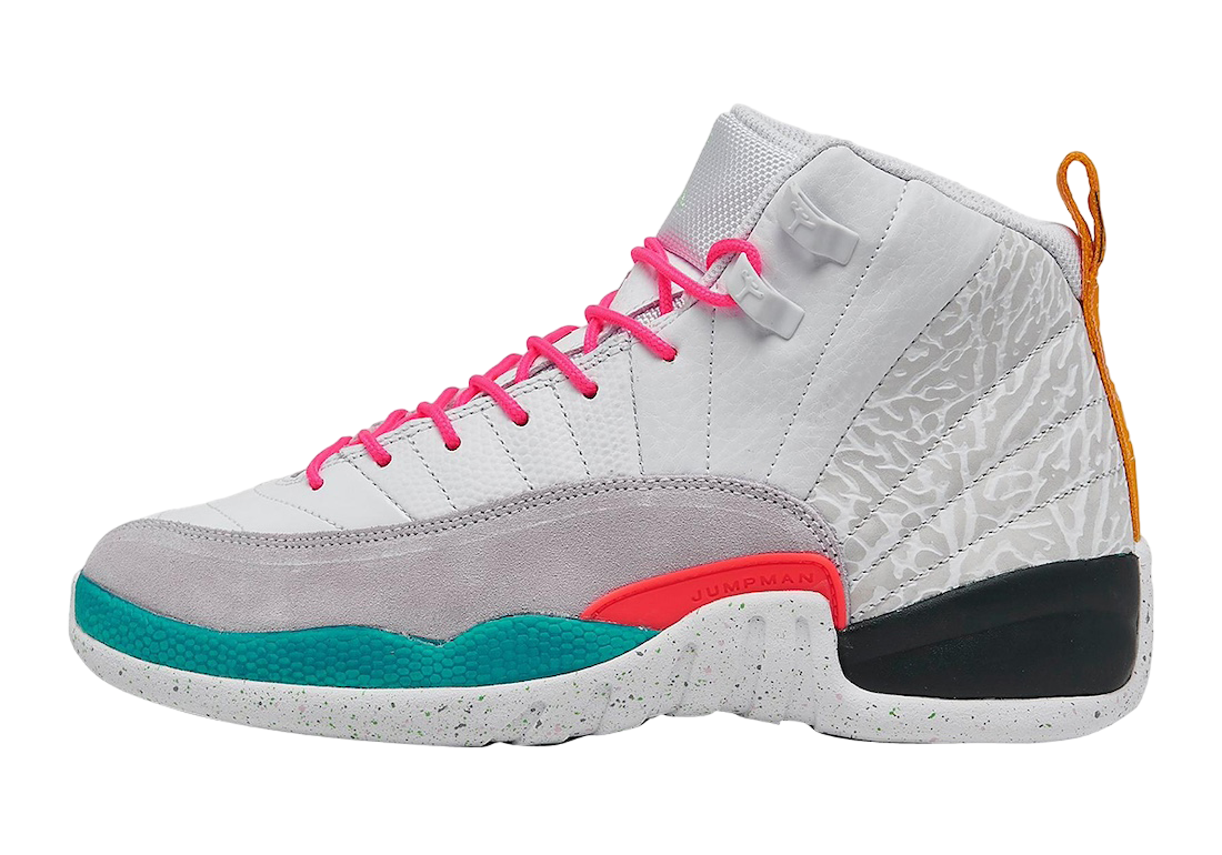 Air Jordan 12 GS White Vapor Green