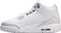 Air Jordan 3 GS White / Metallic Silver