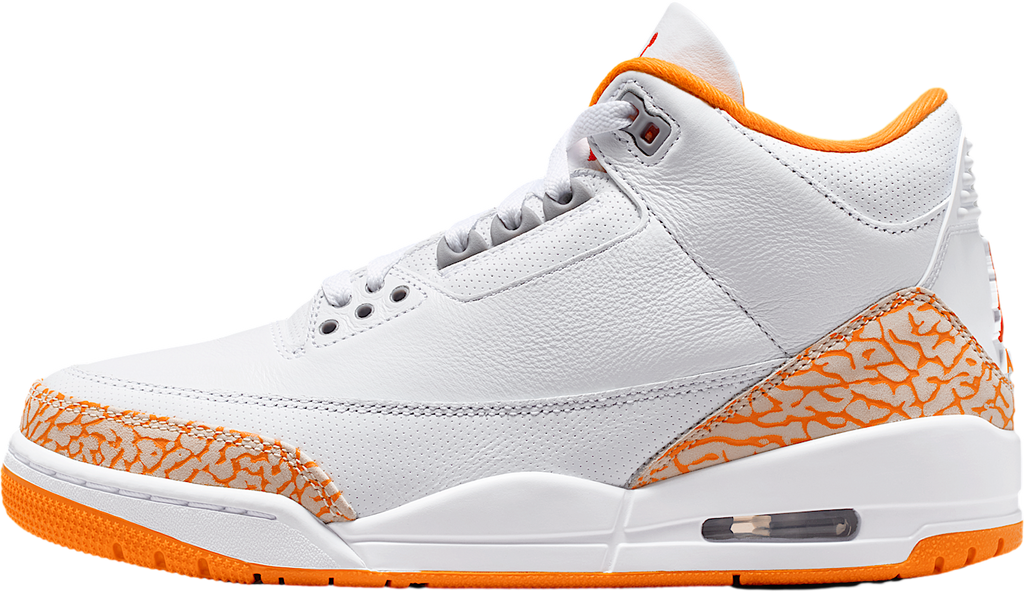 Air Jordan 3 Orange Citrus WMNS White / Cement Grey