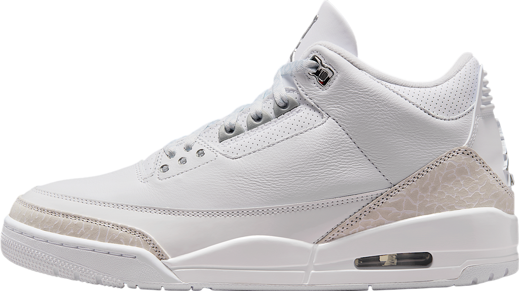 Air Jordan 3 Pure Money White / Metallic Silver