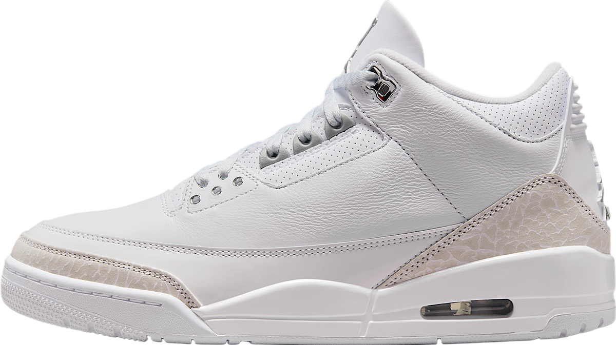 Air Jordan 3 Pure Money White / Metallic Silver