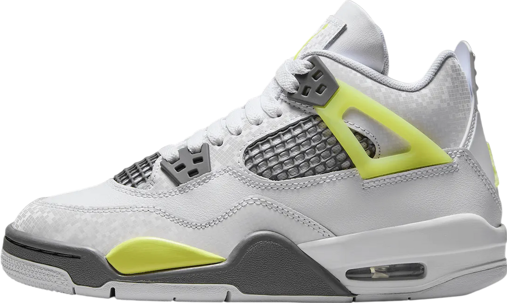 Air Jordan 4 GS White / Light Lemon Twist