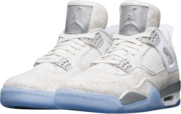 Air Jordan 4 Laser White / Chrome