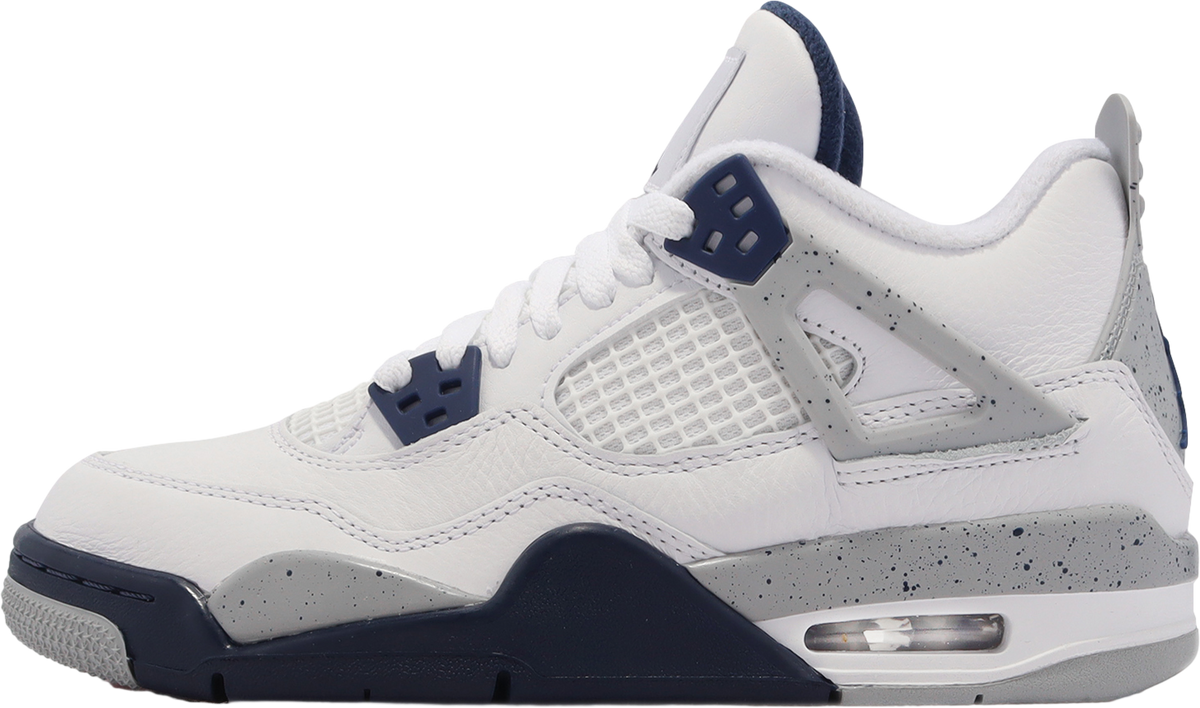 Air Jordan 4 Retro GS White / Midnight Navy