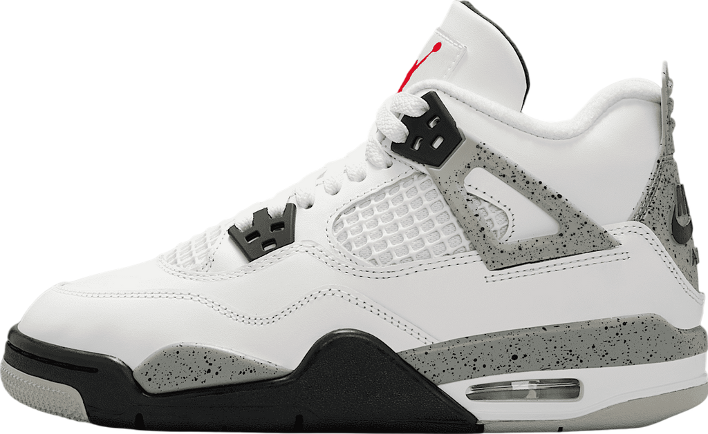 Air Jordan 4 White Cement GS Summit White / Cement Grey