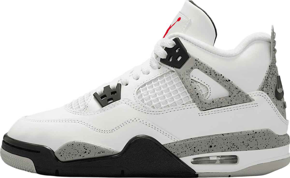 Air Jordan 4 White Cement GS Summit White / Cement Grey