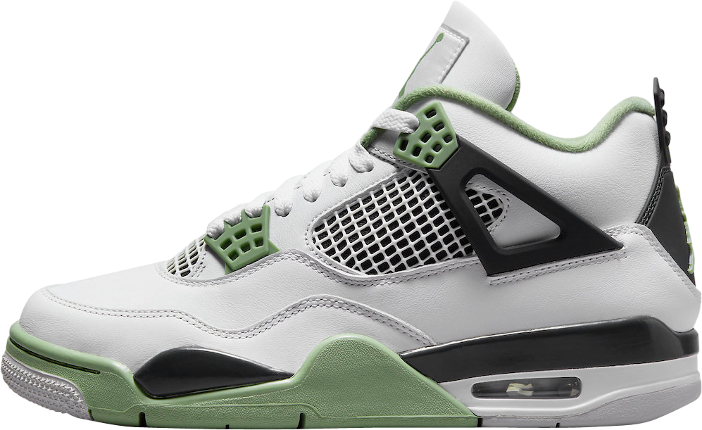 Air Jordan 4 WMNS Oil Green (Seafoam)