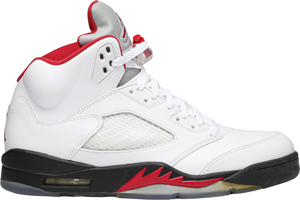Air Jordan 5 Fire Red Silver Tongue