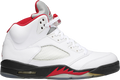 Air Jordan 5 Fire Red Silver Tongue
