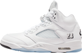 Air Jordan 5 White / Black / Metallic Silver