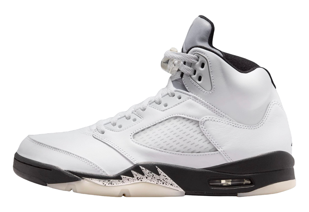 Air Jordan 5 White Black