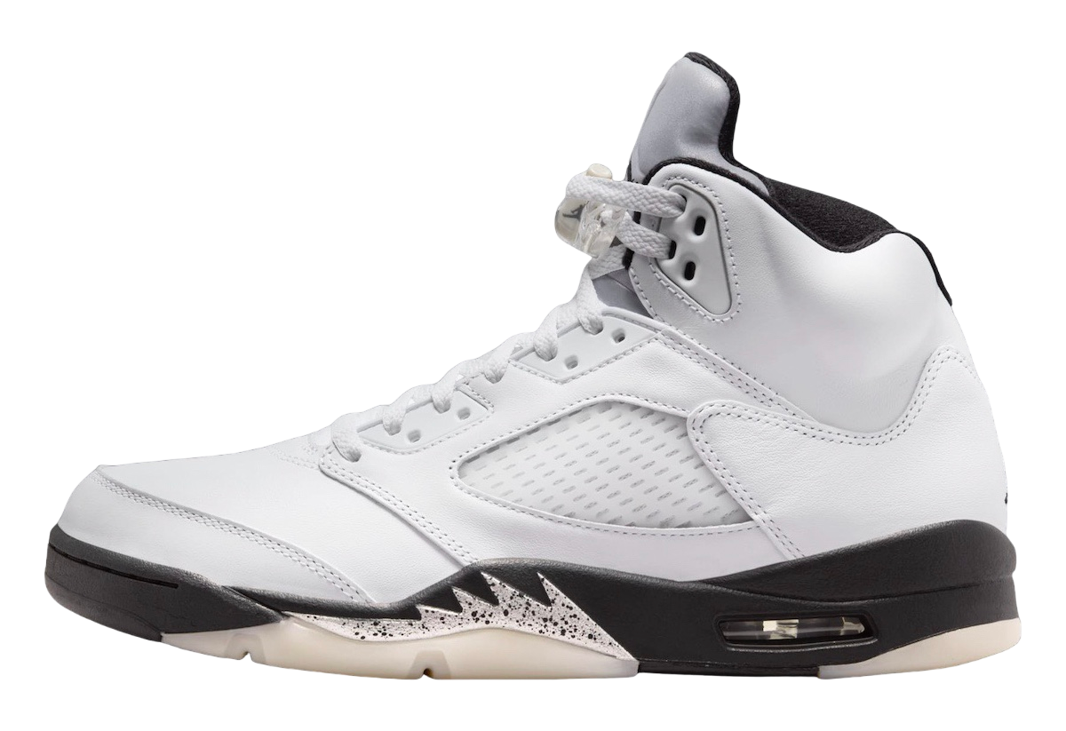Air Jordan 5 White Black