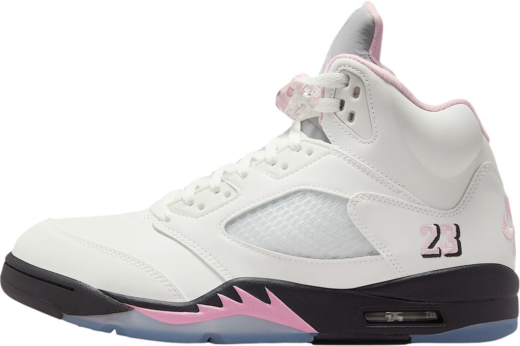 Air Jordan 5 White / Medium Soft Pink
