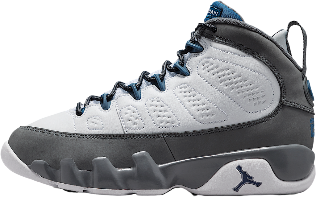 Air Jordan 9 GS White / Flint Grey / French Blue