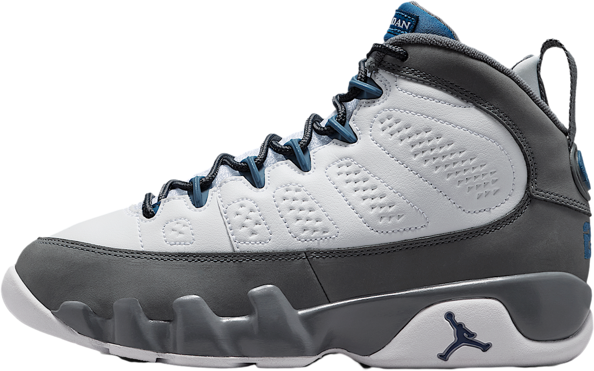 Air Jordan 9 GS White / Flint Grey / French Blue