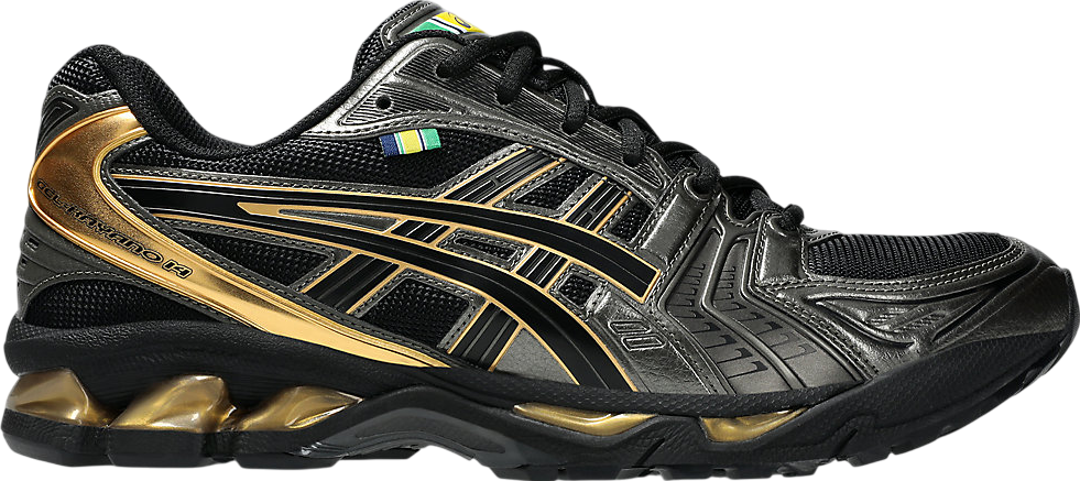 Asics Senna X Gel-Kayano 14 Black / Pure Gold