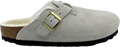 Birkenstock Boston Shearling Suede Leather Narrow Antique White WMNS