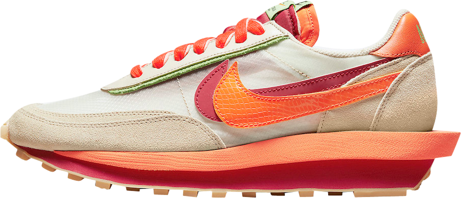 Clot x Sacai x Nike LDWaffle Orange Blaze