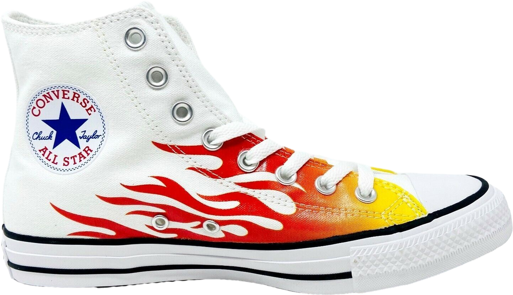 Converse Chuck Taylor All Star High Archive Print-White Flame