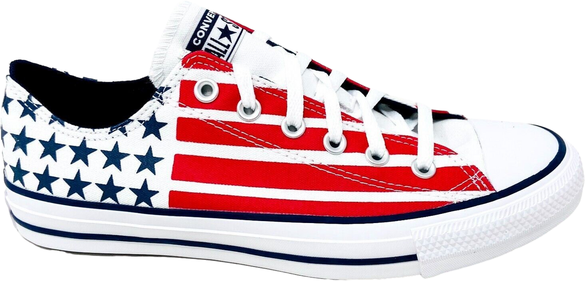 Converse Chuck Taylor All Star Low Stars & Stripes White / Obsidian
