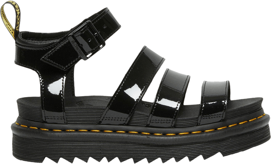Dr. Martens Wmns Blaire Patent Leather Strap Sandal Black