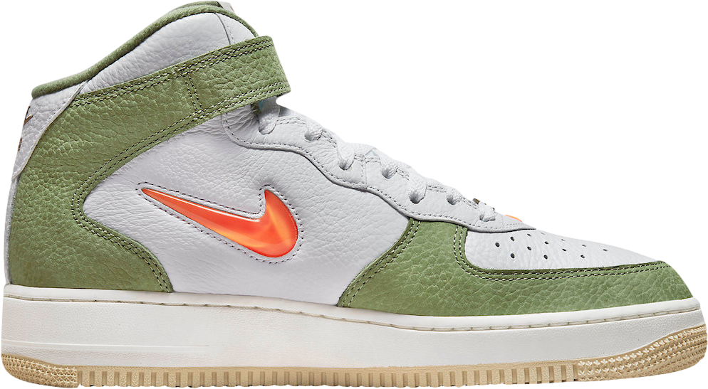 Nike Air Force 1 Mid Olive Green Total Orange