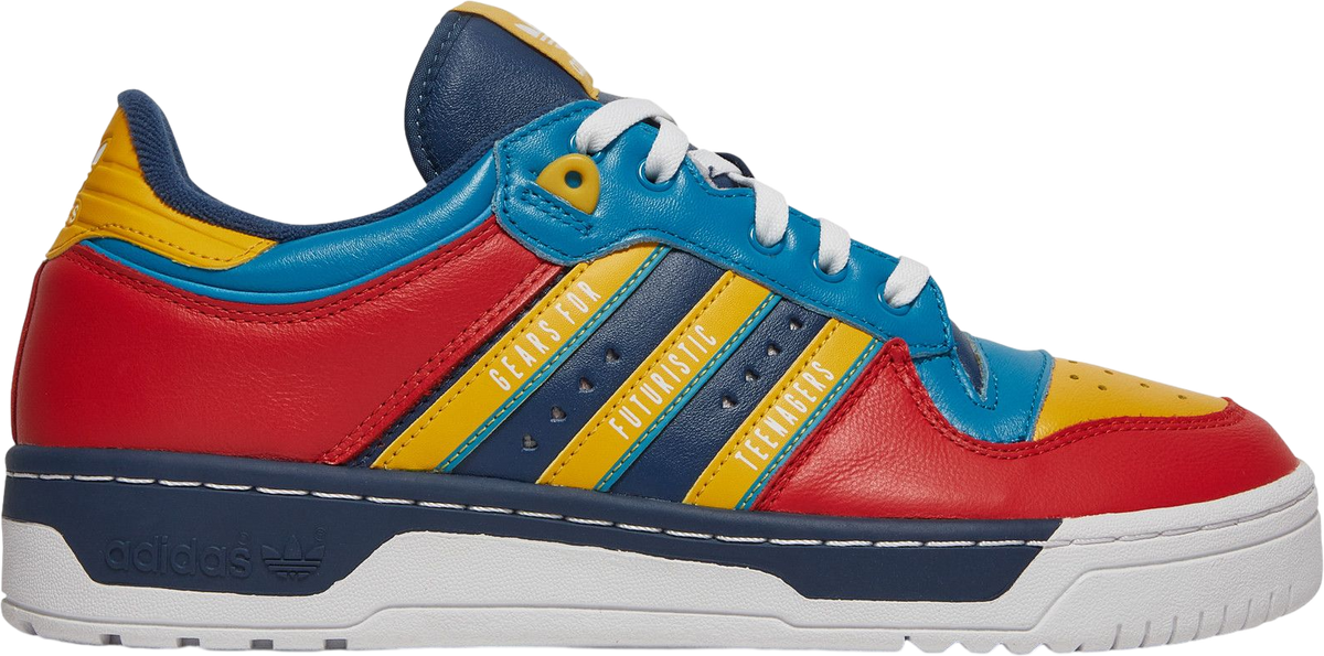 Human Made x Adidas Rivalry Low Scarlet Aqua
