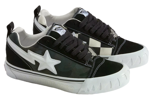 A Bathing Ape x Vans Knu Skool Black - Image 2