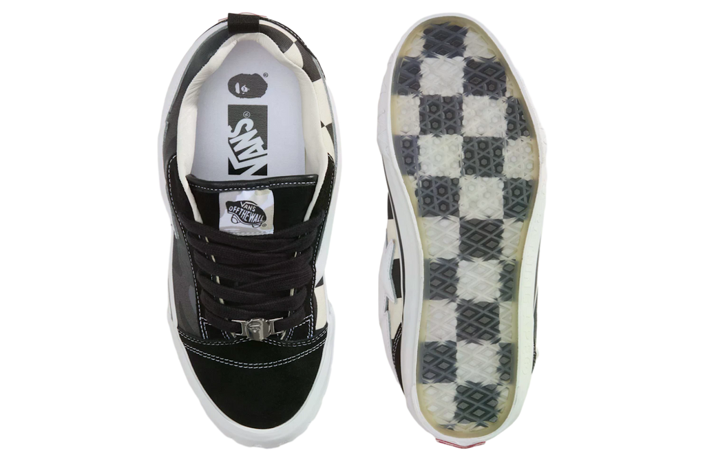 A Bathing Ape x Vans Knu Skool Black - Image 3
