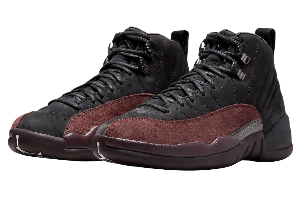 A Ma Maniére x Air Jordan 12 WMNS Black Burgundy Crush - Image 2