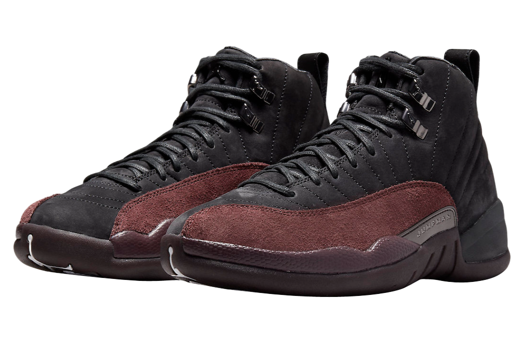 A Ma Maniére x Air Jordan 12 WMNS Black Burgundy Crush - Image 2