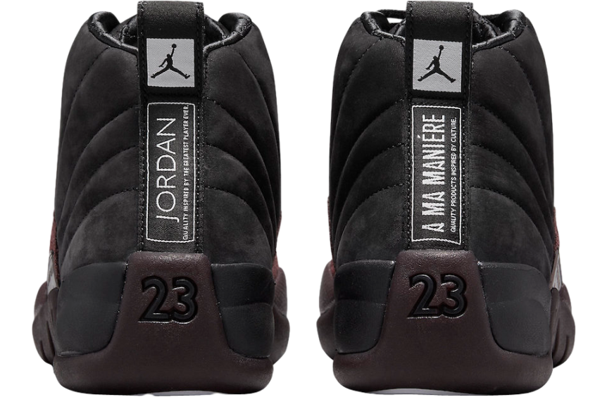 A Ma Maniére x Air Jordan 12 WMNS Black Burgundy Crush - Image 5