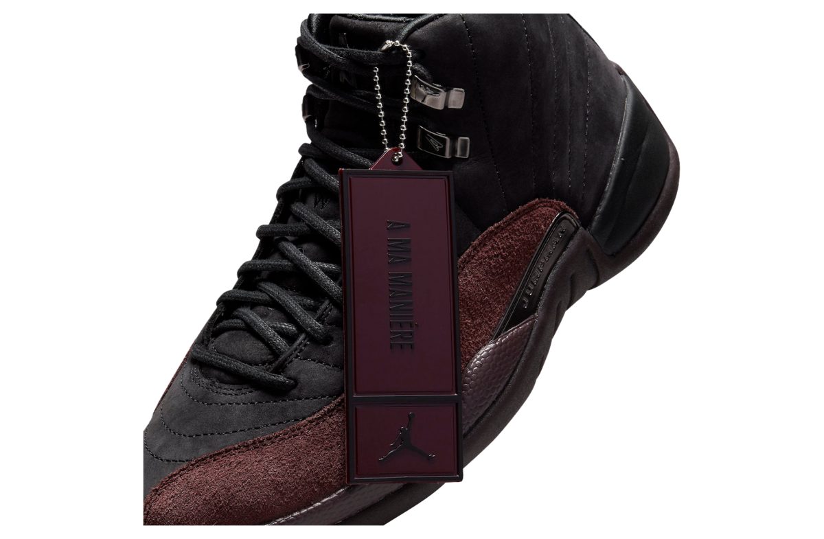 A Ma Maniére x Air Jordan 12 WMNS Black Burgundy Crush - Image 10