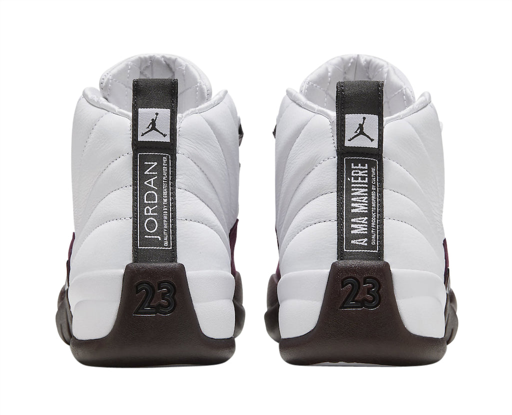 A Ma Maniére x Air Jordan 12 WMNS White Burgundy Crush - Image 5
