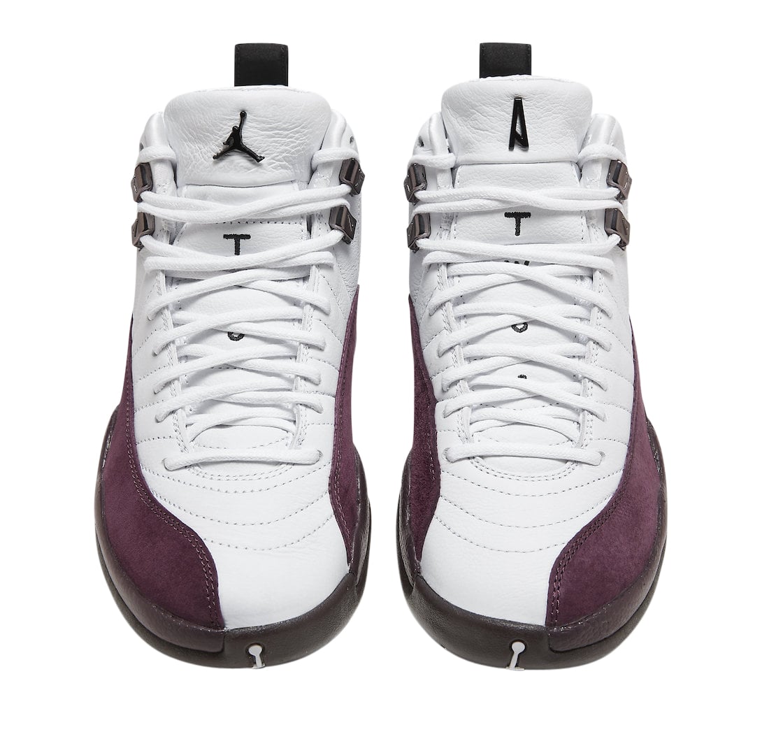 A Ma Maniére x Air Jordan 12 WMNS White Burgundy Crush - Image 8