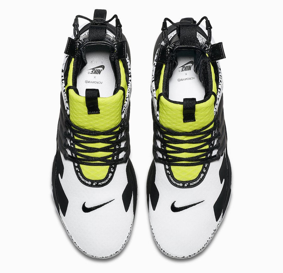 Acronym x Nike Air Presto Mid Dynamic Yellow - Image 4