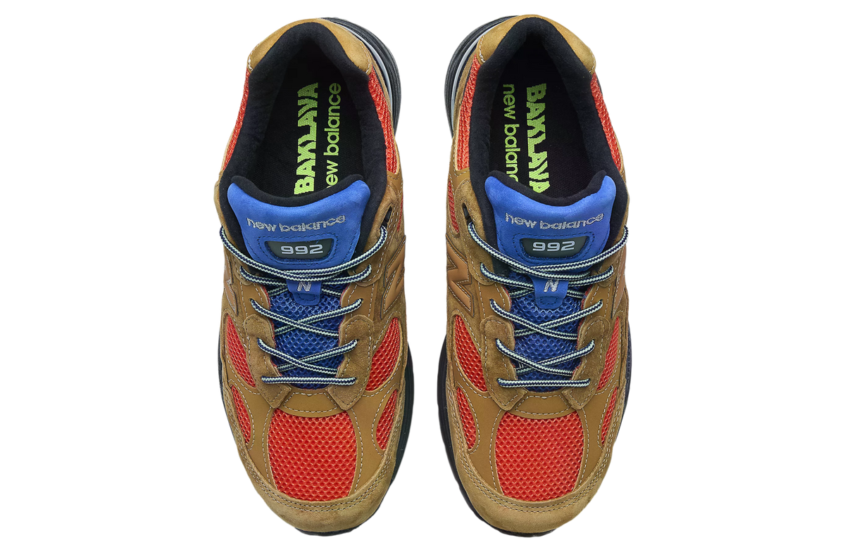 Action Bronson x New Balance 992 Tan / Red - Image 3