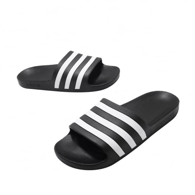 adidas Adilette Aqua Black White - Image 6